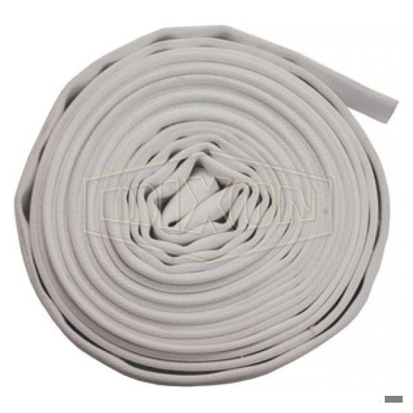 Dixon Single Jacket Uncoupled Fire Hose, 1-1/2 in, 100 ft L, 135 psi Working, Domestic A315-100UC - main